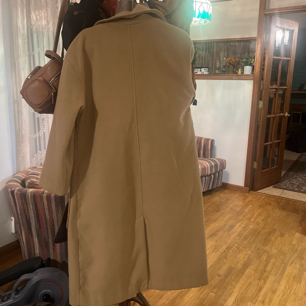 Tan Women's Coat - Picture 3 of 4